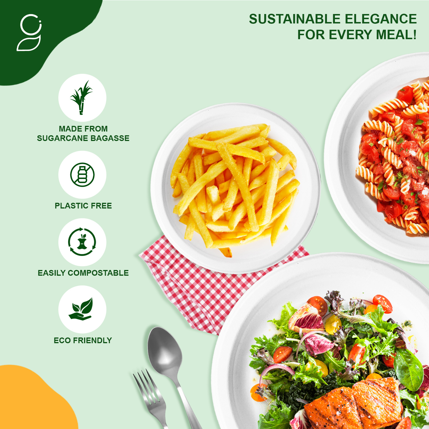 Buy Bagasse Tableware Bulk